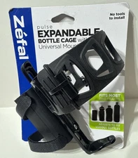 Zefal Pulse Expandable Bike Water Bottle Cage Universal Mount Easy Install NEW
