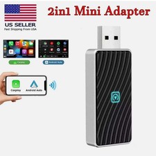 Mini USB Carplay Wireless Adapter Android Auto Plug Play Connect Dongle 2026