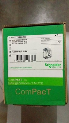 Schneider C25F3TM200C NSX250F 36kA AC 3P3D 200A TMD 50 ?�C - Made in Poland