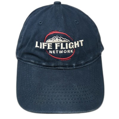 Port & Company Baseball Cap Blue One Size Life Flight Network Slideback Hat