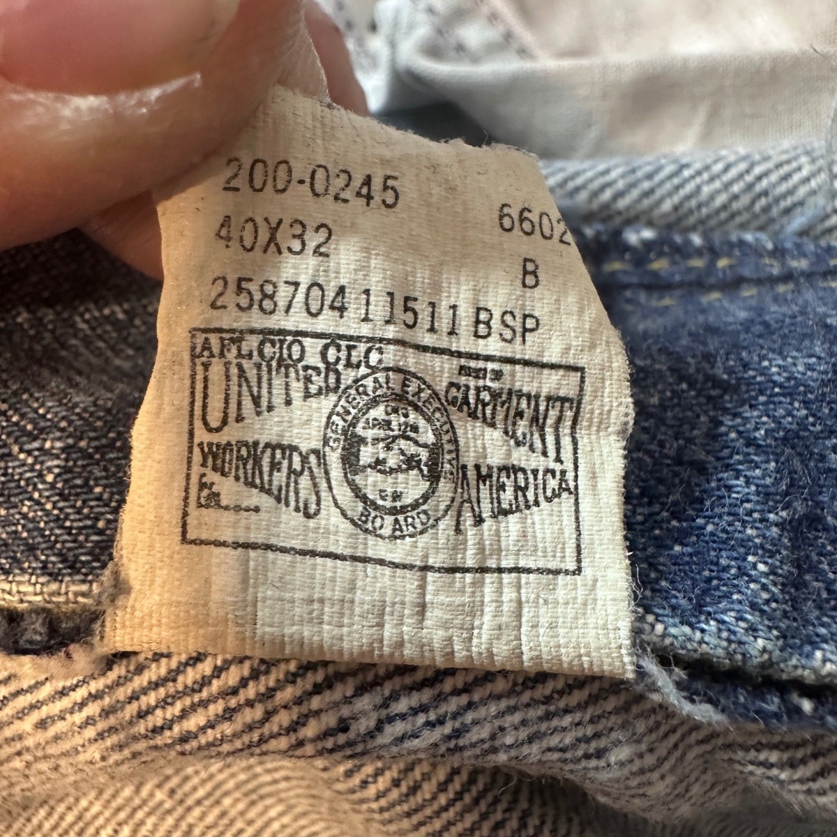 Vintage Lee Jeans Mens 40x32 (38x30) Blue Denim 200-0245 Straight
