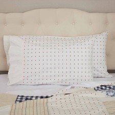 Abigail Ruffled Standard Pillow Case, Set of 2 , 27" L x 21" W, Plus 5" Ruff...