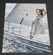 2015 Print Ad Sexy Fashion Legs Lady Heels Brunette Carolina Herrera Dress Art L