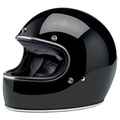 Biltwell Gringo Helm schwarz glänzend Gr. M