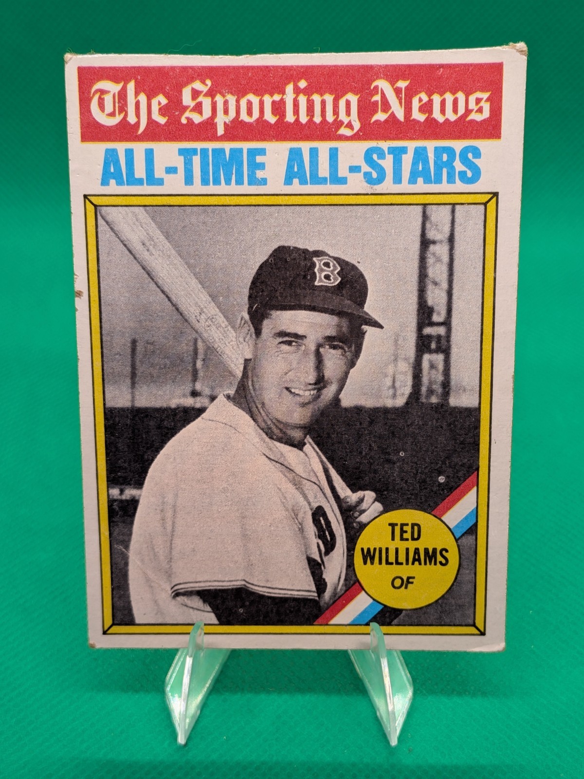 1976 Topps - The Sporting News All-Time All-Stars (Ted Williams) #347  *EX*