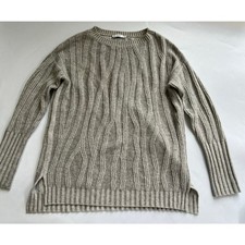 Vince Gray Wool Cashmere Blend Pullover Knit Sweater Women Size XS Quiet Luxury