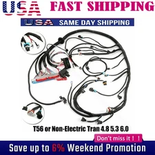 Standalone Wiring Harness T56 Manual Tran For 97-06 LS1 4.8/5.3/6.0L DBC LS Swap