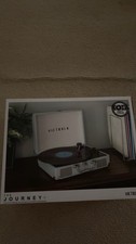 Victrola The Journey 3-Speed Suitcase Record Player Bluetooth Blue/Gray RCA