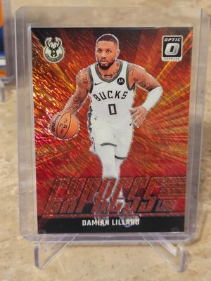 2024-25 Optic Basketball Damian Lillard Express Lane No.14 Red Shimmer /75