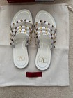 Valentino Garavani Rockstud Flat Sandals White Size 36 Pre-Owned — photo 1