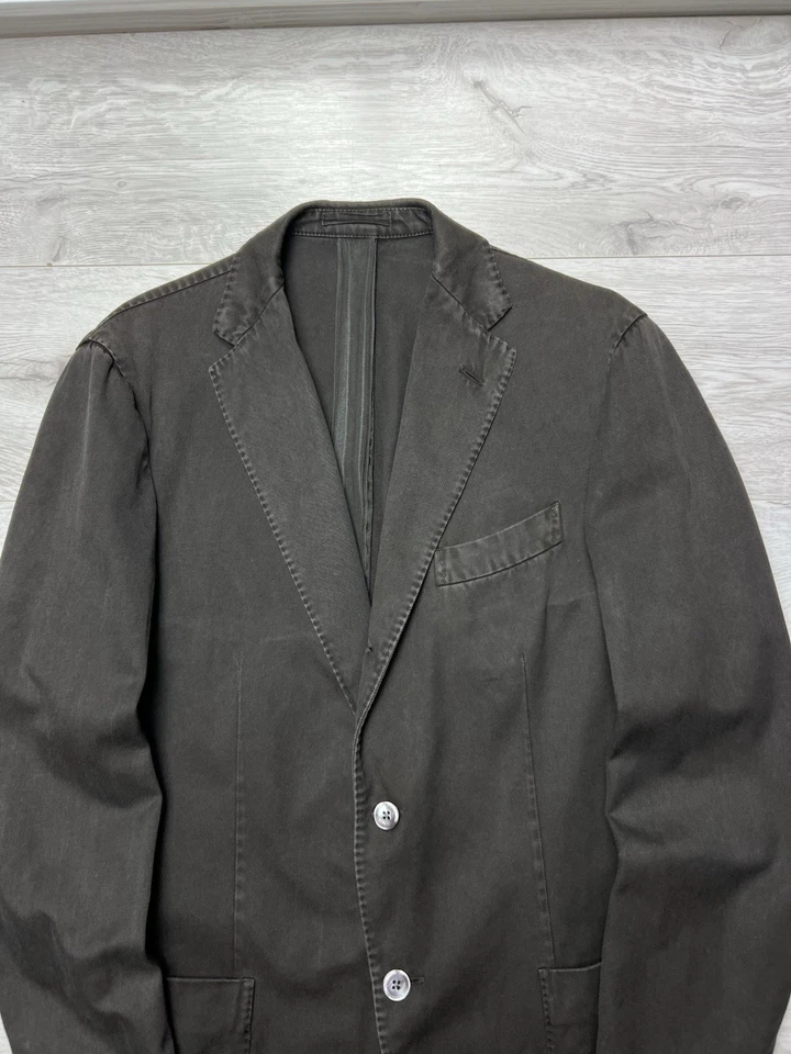 Chaqueta Blazer Boglioli Abrigo Prenda Algodón Muerto Talla 50 Foto 2 de 4