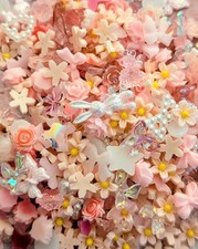 Rosa und Wei&szlig; Nailart Charms Mix, Nagelzubeh&ouml;r, Nagelschmuck