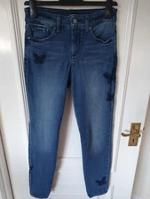 NYDJ Ami Skinny Leggings.  US2/UK6.  With BUTTERFLY Design. Excellent Condition 