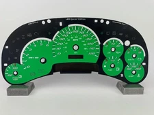 US Speedo Green Silverado/Sierra Gauge Face for Clusters 03-05 2500 Gas