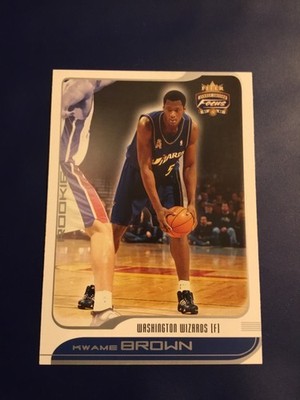 2001-2002 Fleer # 115 KWAME BROWN Rookie 0945/1850 SP Wizards Lakers Nice Look!