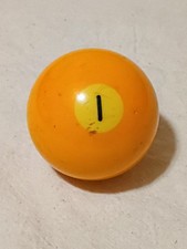 Vintage Number One Yellow Replacement Billiard Ball 0069 G1