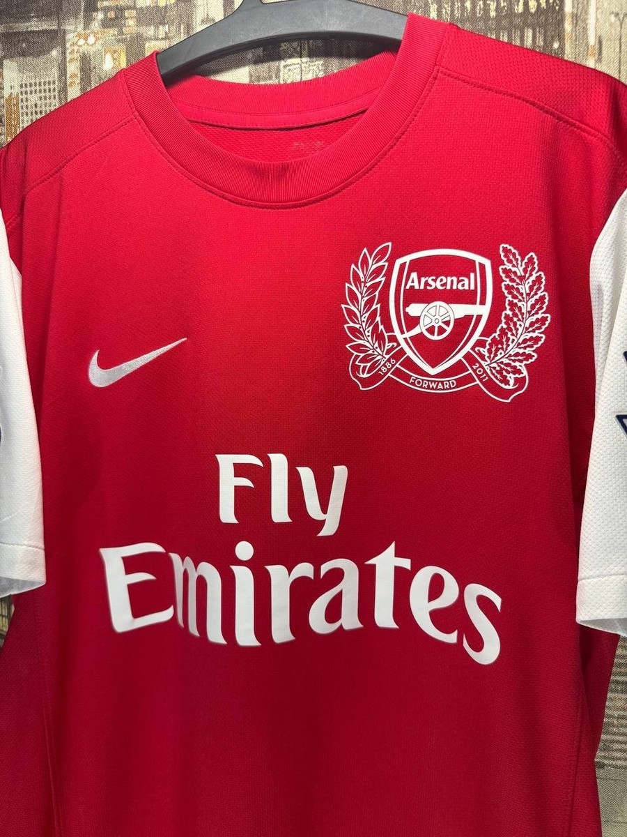 ARSENAL 2011-2012 HOME FOTOBALL SHIRT #4 FABREGAS NIKE SIZE M