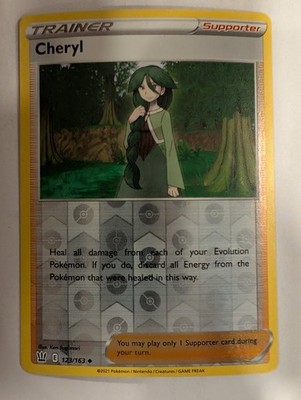 Cheryl 123/163 - Battle Styles Reverse Pokemon Holo Foil Nice!