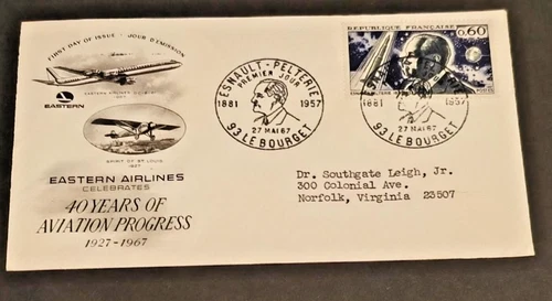 France 1957 Robert Esnault-Pelterie  First Day Cover
