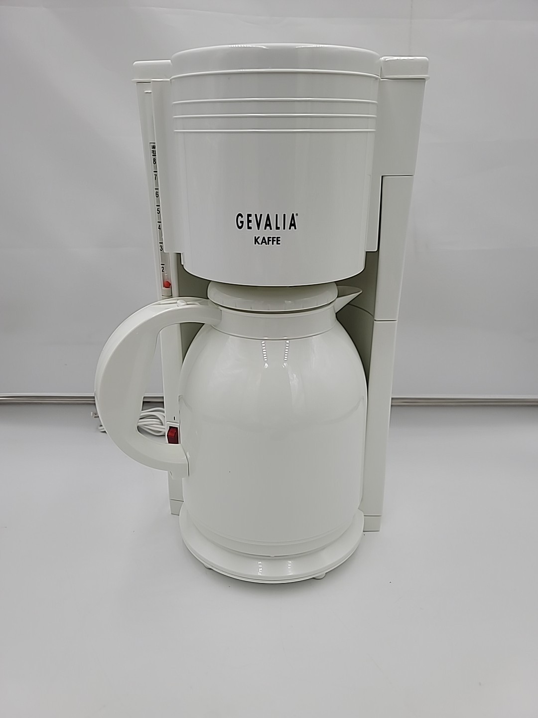 Gevalia KA-865MW Thermal 8 Cup Automatic Option Carafe Coffee Maker White-TESTED
