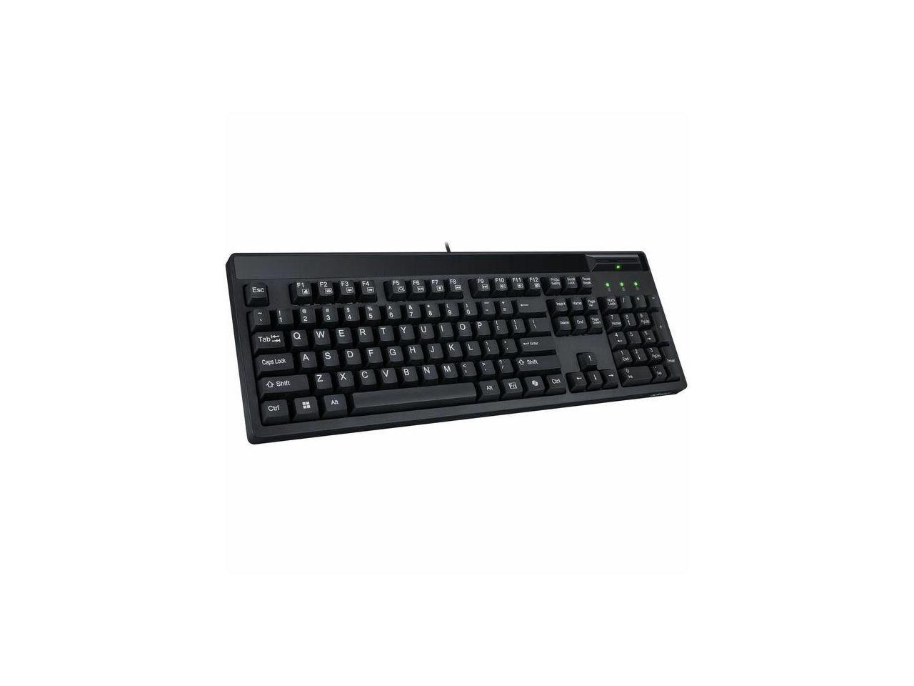 Adesso EasyTouch-130SB Desktop Mechanical Keyboard with Smart Card Reader -