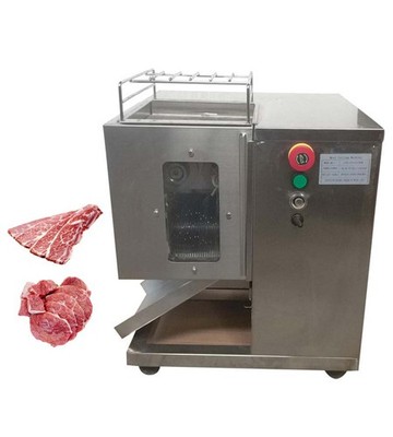 110V Desktop Shredded Meat Cutting Machine 8mm Double-layer Knives for Pork Beef