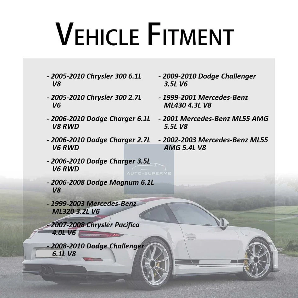 Zapata de freno de estacionamiento trasera y herrajes 2 piezas para Dodge Charger 2012-2019 6,4 L Foto 3 de 4