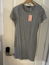 NWT Quince Grey Cotton Tshirt Dress Women's Sz L