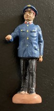 Original Lineol Eisenbahn Figur - Schaffner Wk2  5,3 cm