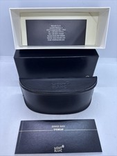 MONT BLANC BLACK AUTHENTIC EYEGLASSES SUNGLASSES CASE,CLOTH BOX, service