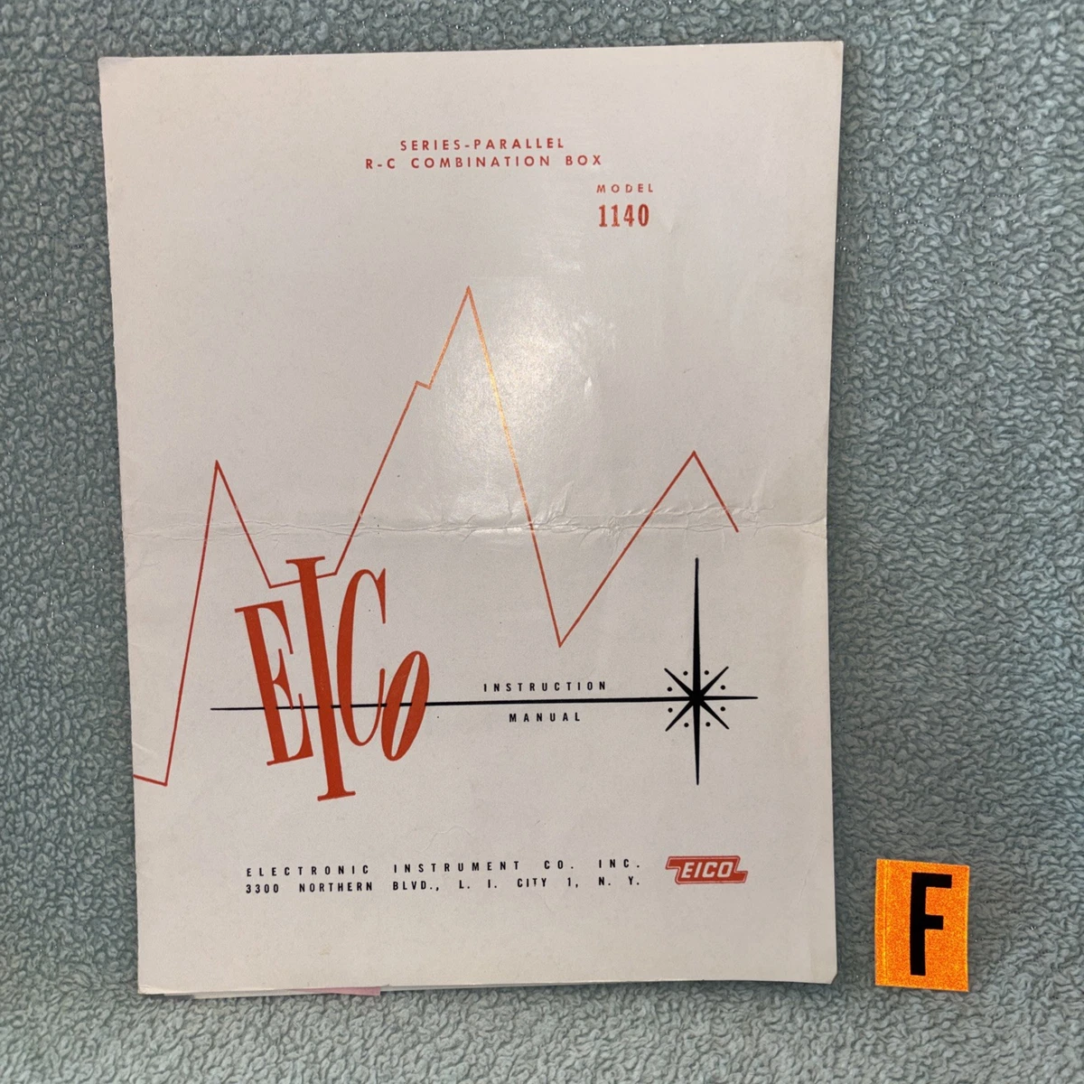 Manuale EICO 1100 RTMA - Istruzioni Costruzione Scatola Resistenza Per Elettronica Vintage