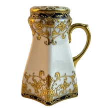 Antique Morimura Bros Nippon 1891-1921 Gilded Sugar Shaker Victorian Floral Desi