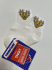 VTG Socks Youth 1-5 Trenway NOS 80s 90s USA Logo Quarter 6-8.5 Sock Size