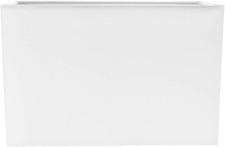 Contemporary and Stylish Ivory White Linen Fabric Rectangular Lamp Shade for Wal