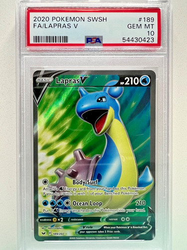 Lapras V graded PSA 10 for sale on eBay