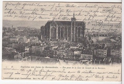 AK Metz Frankreich Vogelschau vom Turme der Garnisonkirche Kathedrale 1905