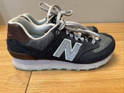 New Balance Womens 574 Cruisin Lifestyle Blue Denim Size 6.5 WL574BEA Walking