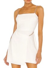 Amanda Uprichard Stilla White Mini Dress Large 