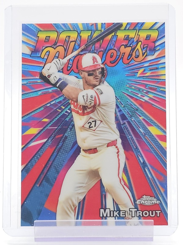 MIKE TROUT 2025 TOPPS CHROME POWER PLAYERS #PP-34 ANGELS Q7262