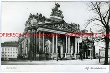 Drezno Brzeg tarasu Brühlsche Taras Królewska Akademia Sztuki KOPIE-AK