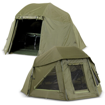 Lucx  Brolly + Winterskin Schirmzelt + Überwurf Angelzelt Angelzelt Shelter Wolf