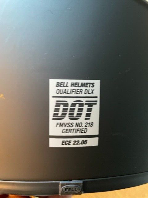 Bell Qualifier DLX Full Face Motorcycle Helmet Flat Matte Black Large