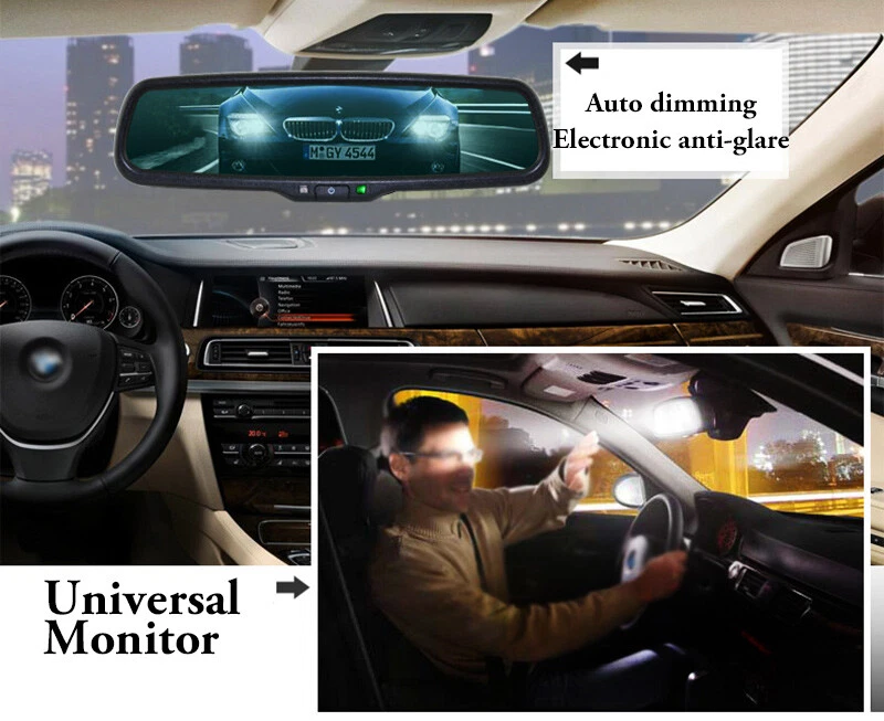 4.3" internal Mirror Electronic Auto Dimming For Car Rear View Anti-Glare - Image 2 of 4
