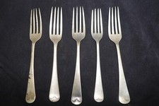 Vintage 5 Forks Lewis Rose & Co. Ltd 1941, RAM 1944, H.K 1942, A.C 1842, Silver