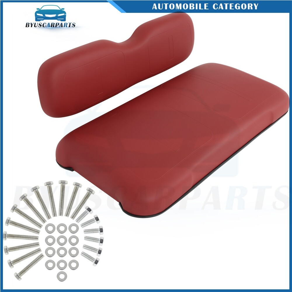 For E-Z-GO TXT Wine Golf Cart Front Cushion Set