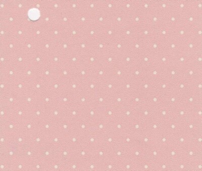 Dollhouse Miniature Wallpaper Pink with White Polka Dots 119.05
