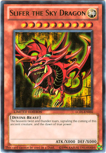 Slifer the Sky Dragon - LC01-EN002 - ULTRA HOLO Rare NM Legendary