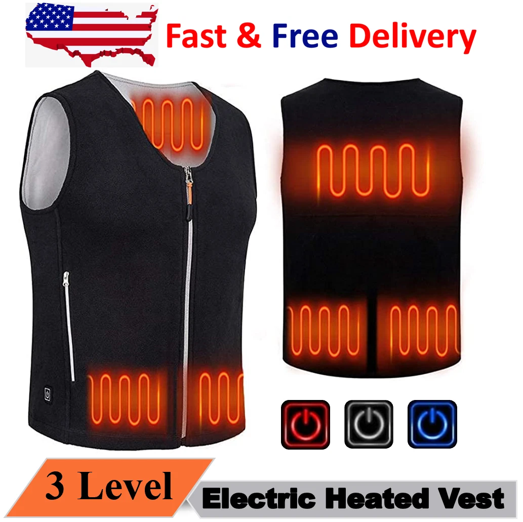Heated Vest Winter Body Warm Electric USB Jacket Men Women Thermal Heating Coat
Opens in a new windo