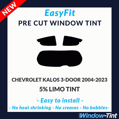 EasyFit Static Pre Cut Tint For Chevrolet Kalos 3-door 2004-23 - 5% Limo Rear