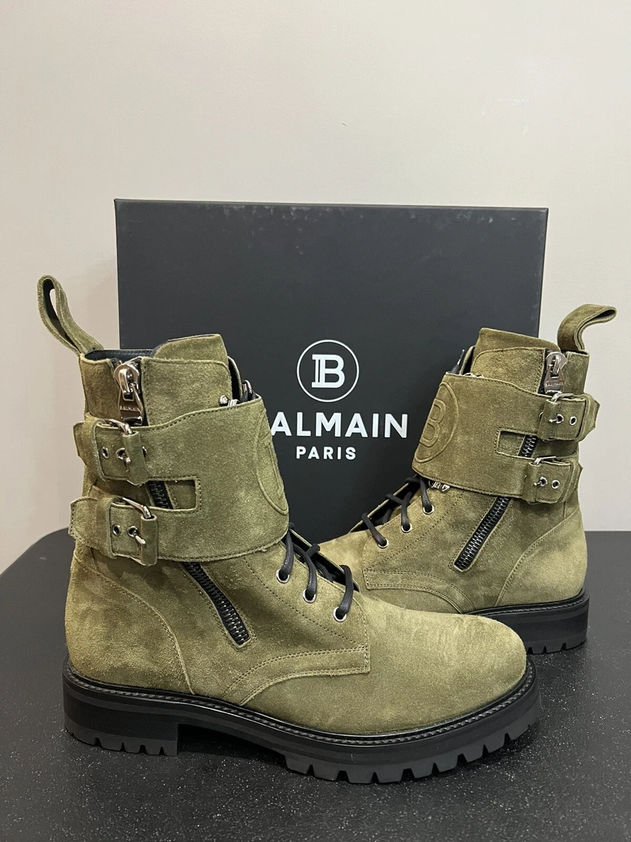 Classic Luxury: Balmain's Men's Suede Boots